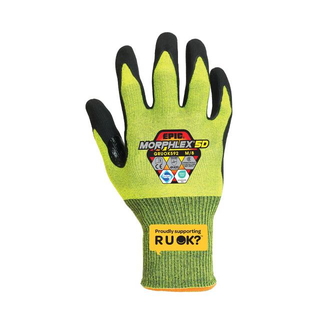 EPIC® Morphlex® R U OK? 5D Cut Resistant Nitrile Safety